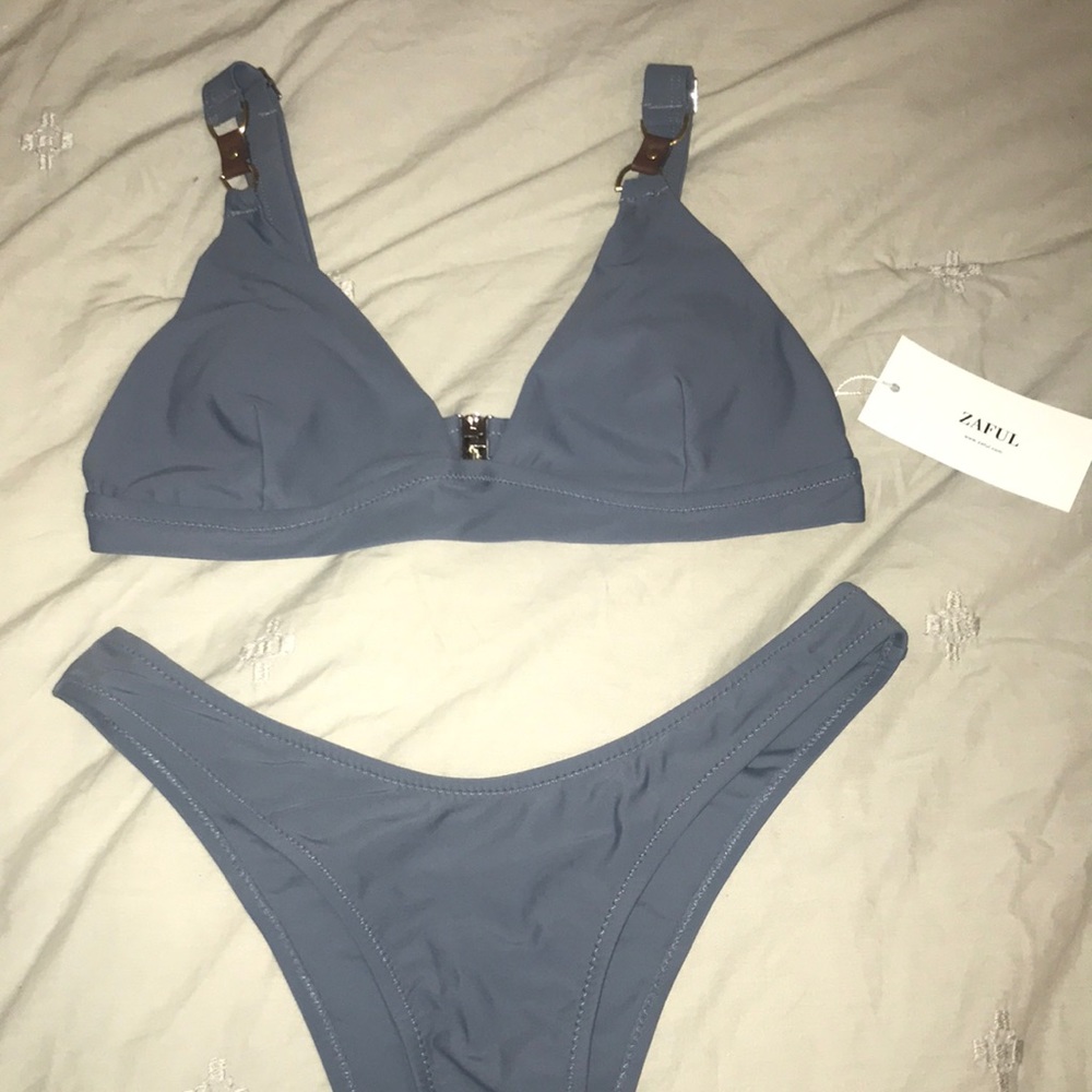 Blue bikini
